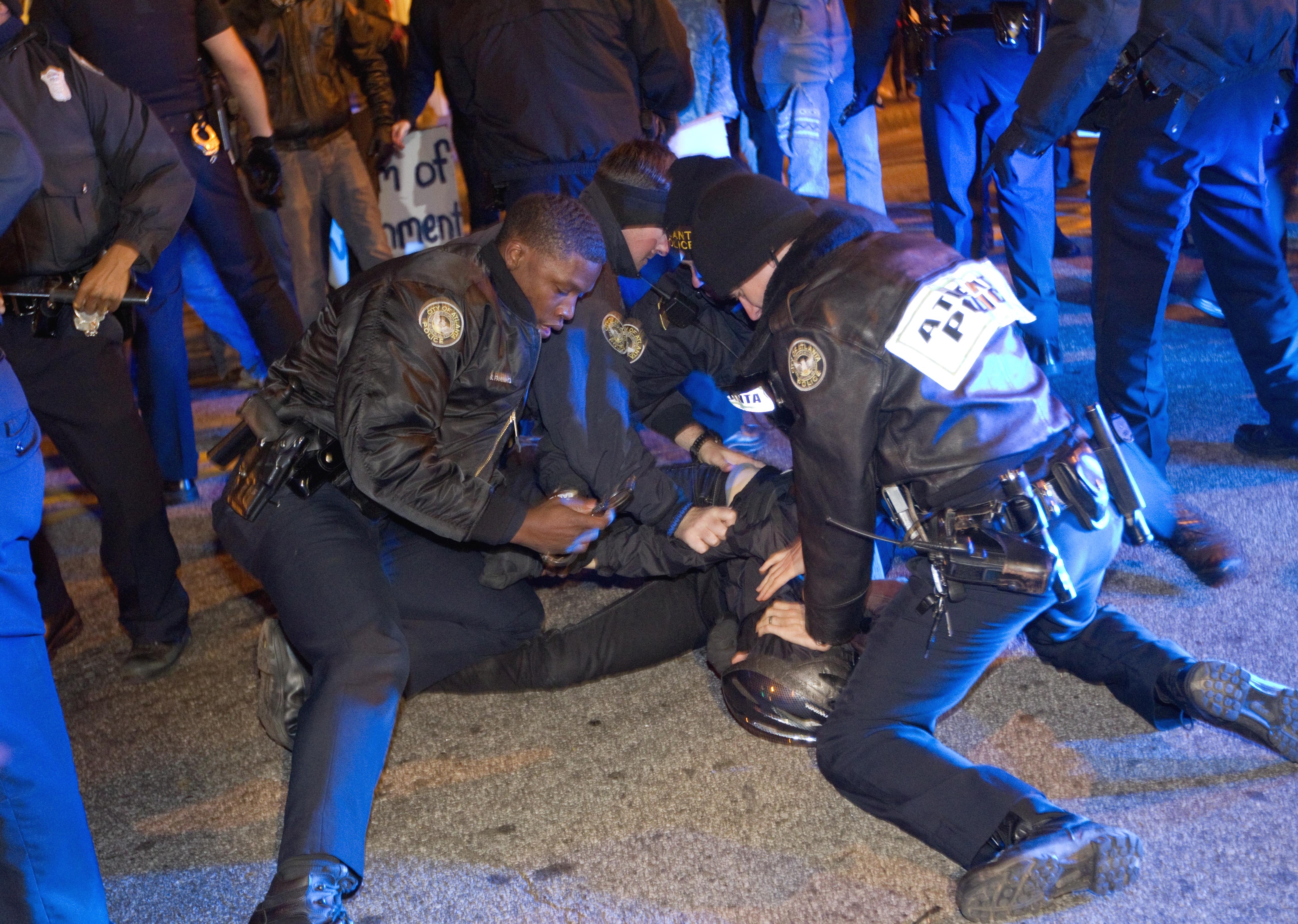 20 arrested at Occupy Atlanta protest CBS News