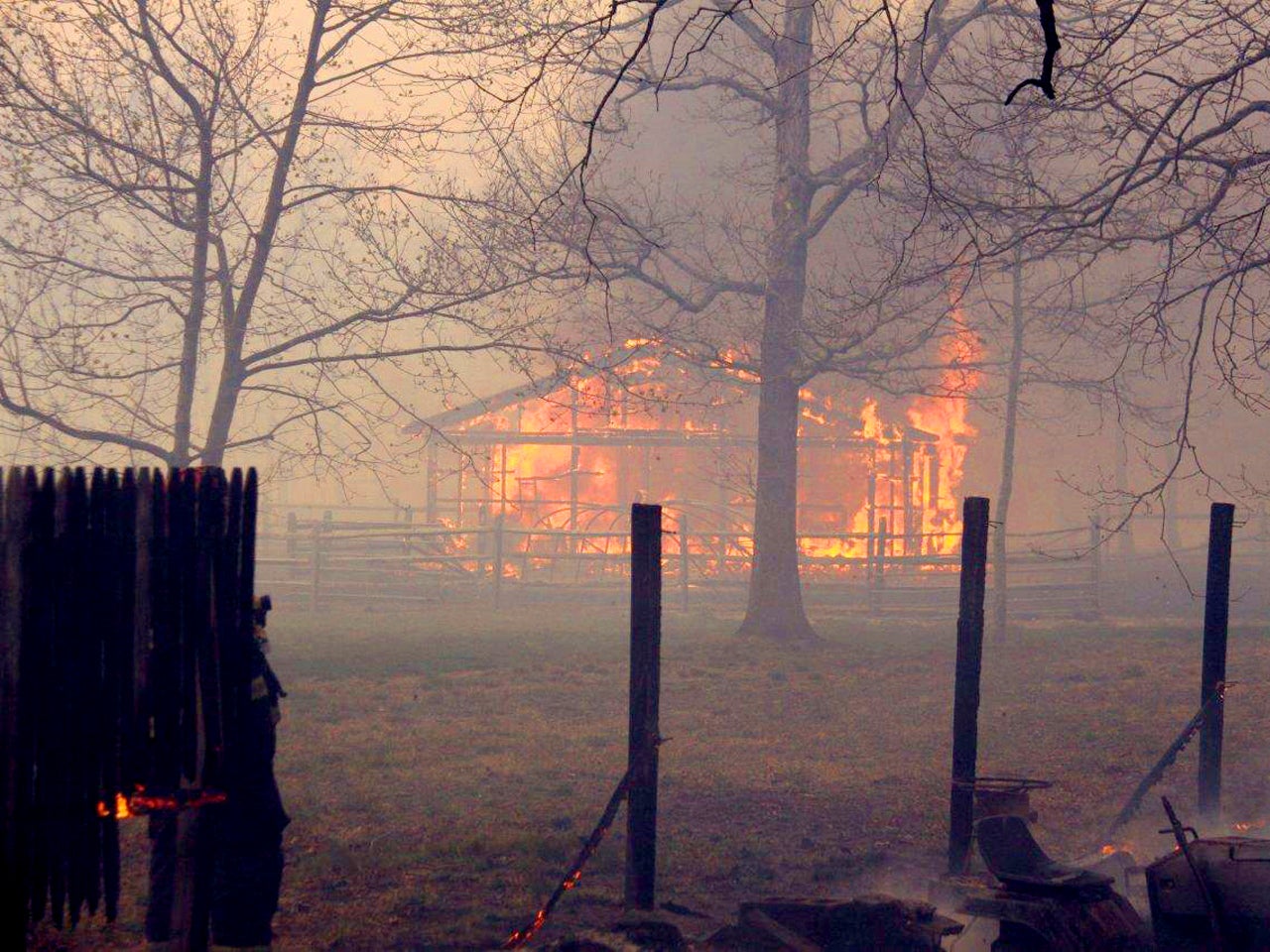 Growing brush fire on Long Island destroys homes CBS News