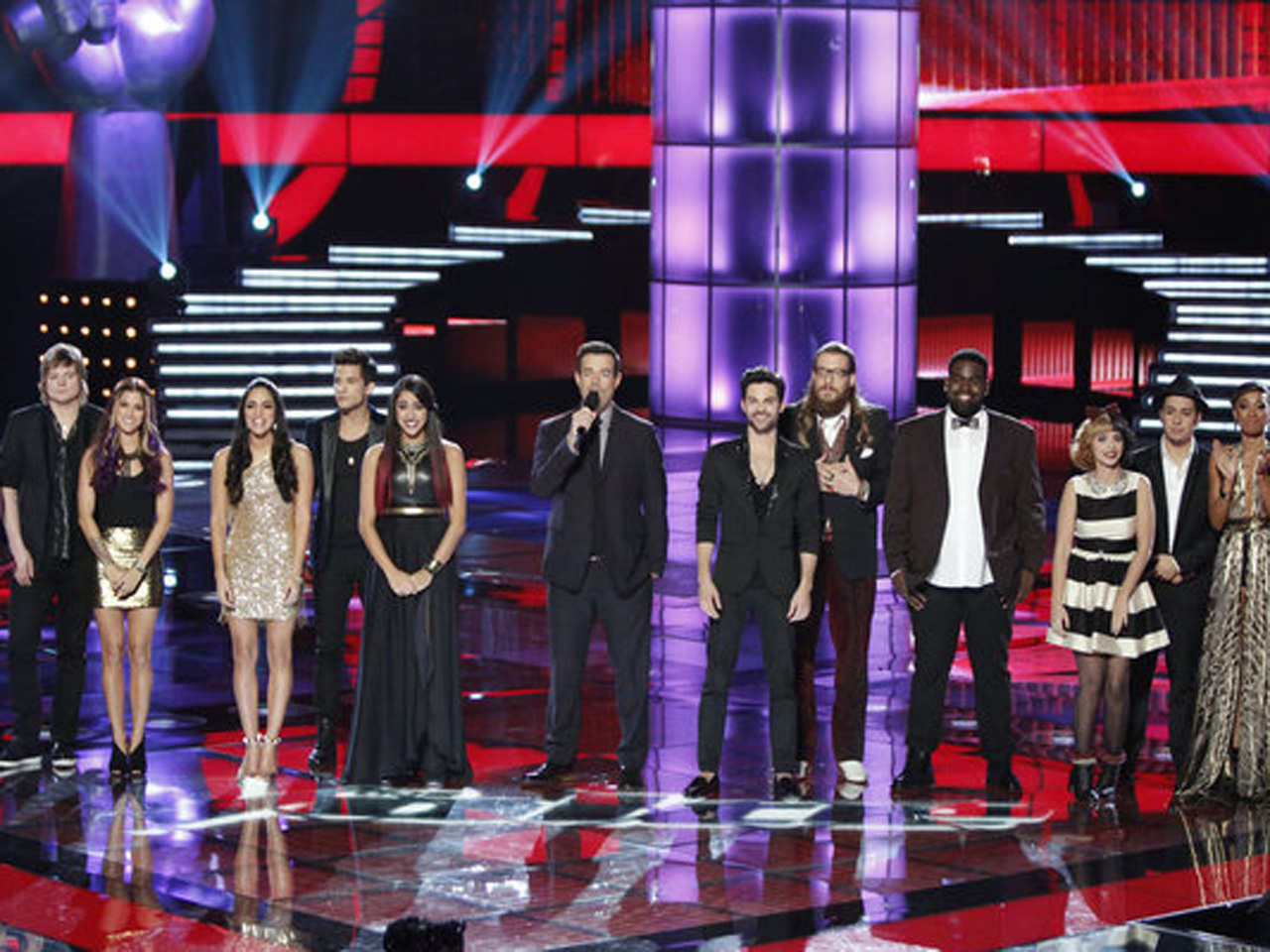 "The Voice" Top 12 contestants compete live CBS News