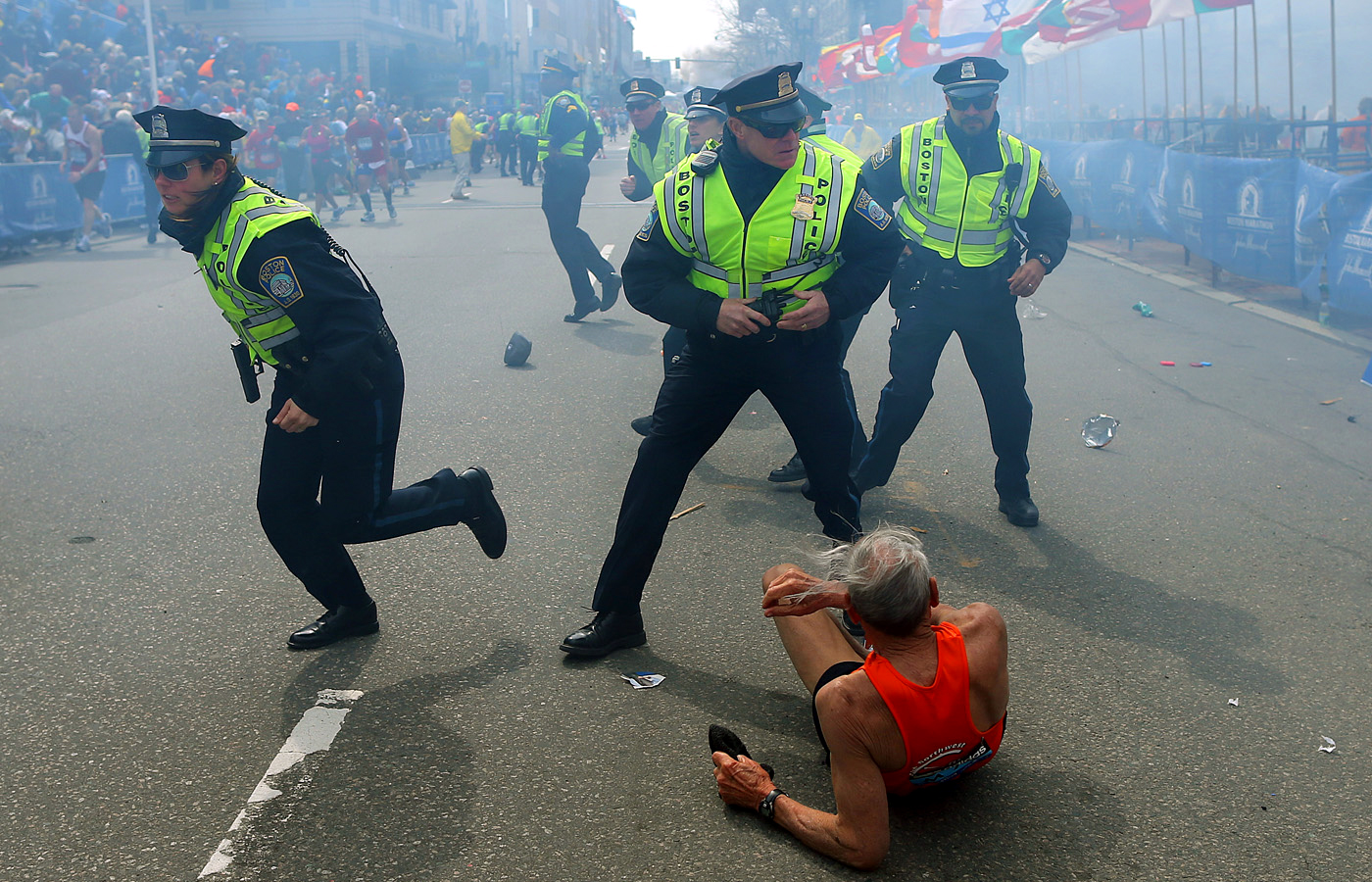 Boston Marathon bombing Iconic images of the terrifying Boston