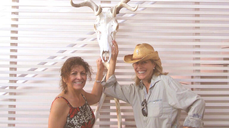 Kathy Carpenter, left, and Nancy Pfister