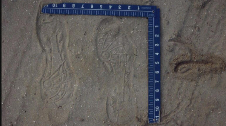 Footprints found at the crimescene
