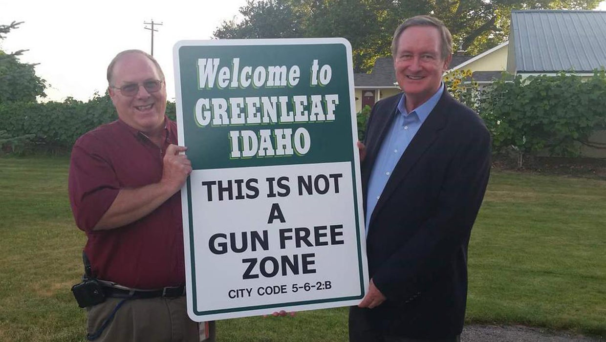 City of Greenleaf, Idaho plans signs that say "not a gunfree zone