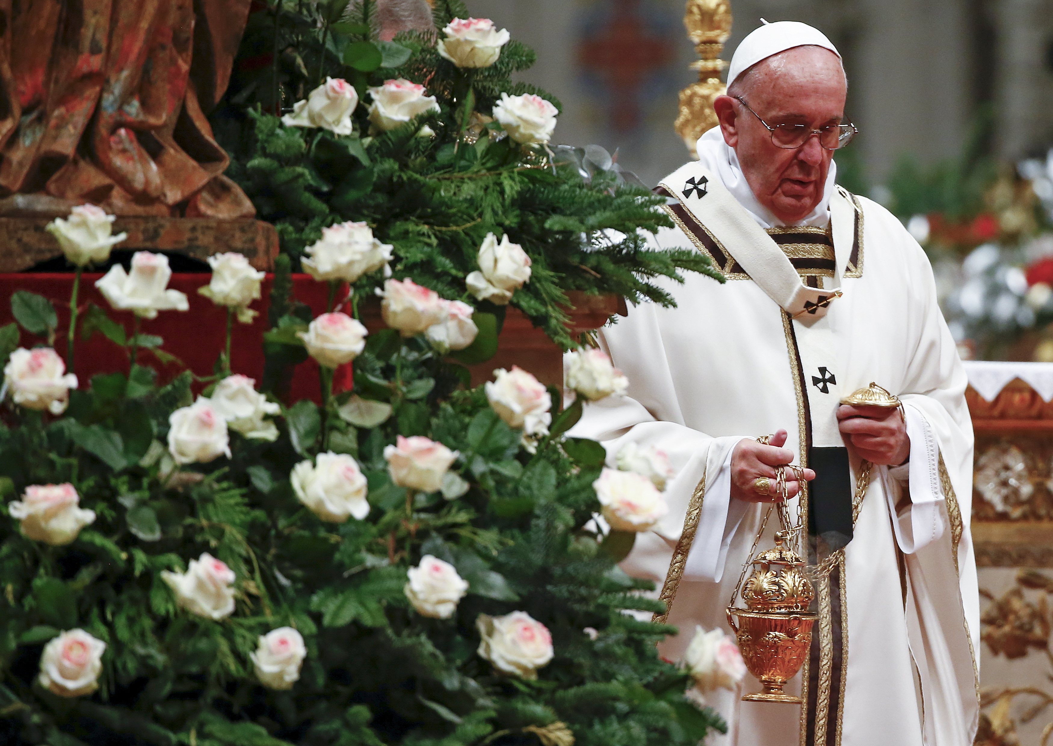 Pope celebrates midnight Christmas Eve Mass at the Vatican CBS News