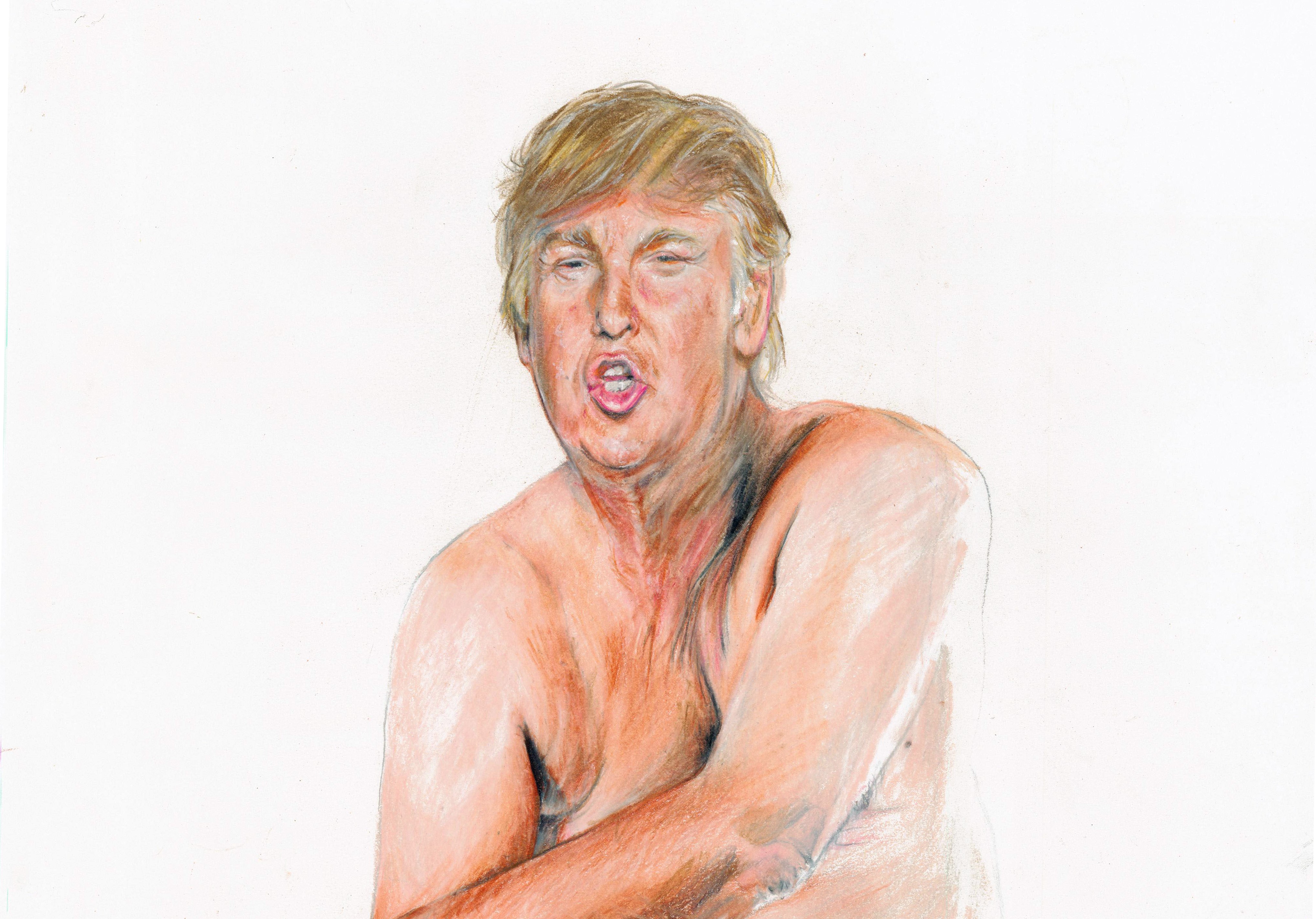 Controversial Nude Donald Trump Painting Now On Display In London Cbs