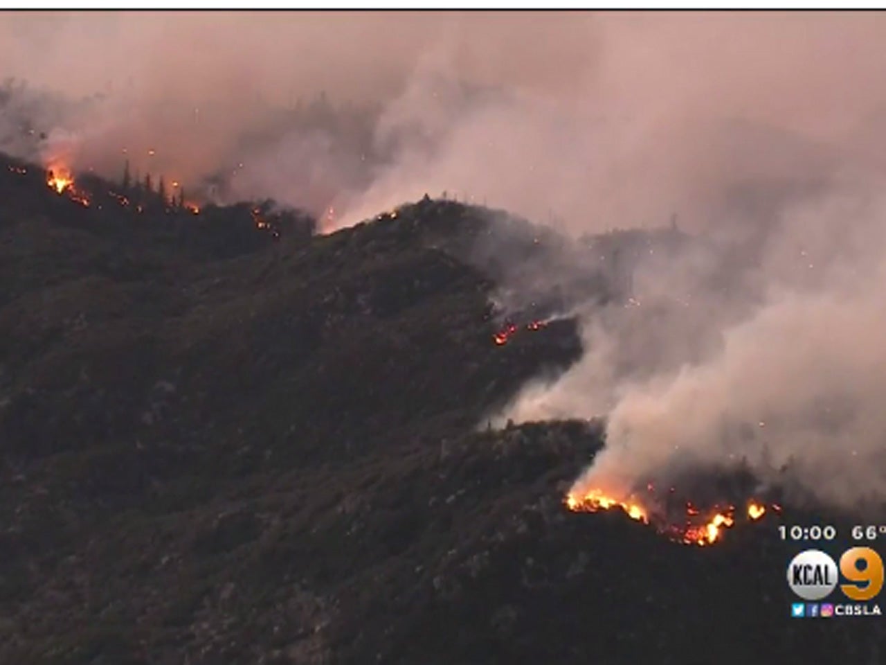 Exploding SoCal wildfire causing problems all the way in Nevada CBS News