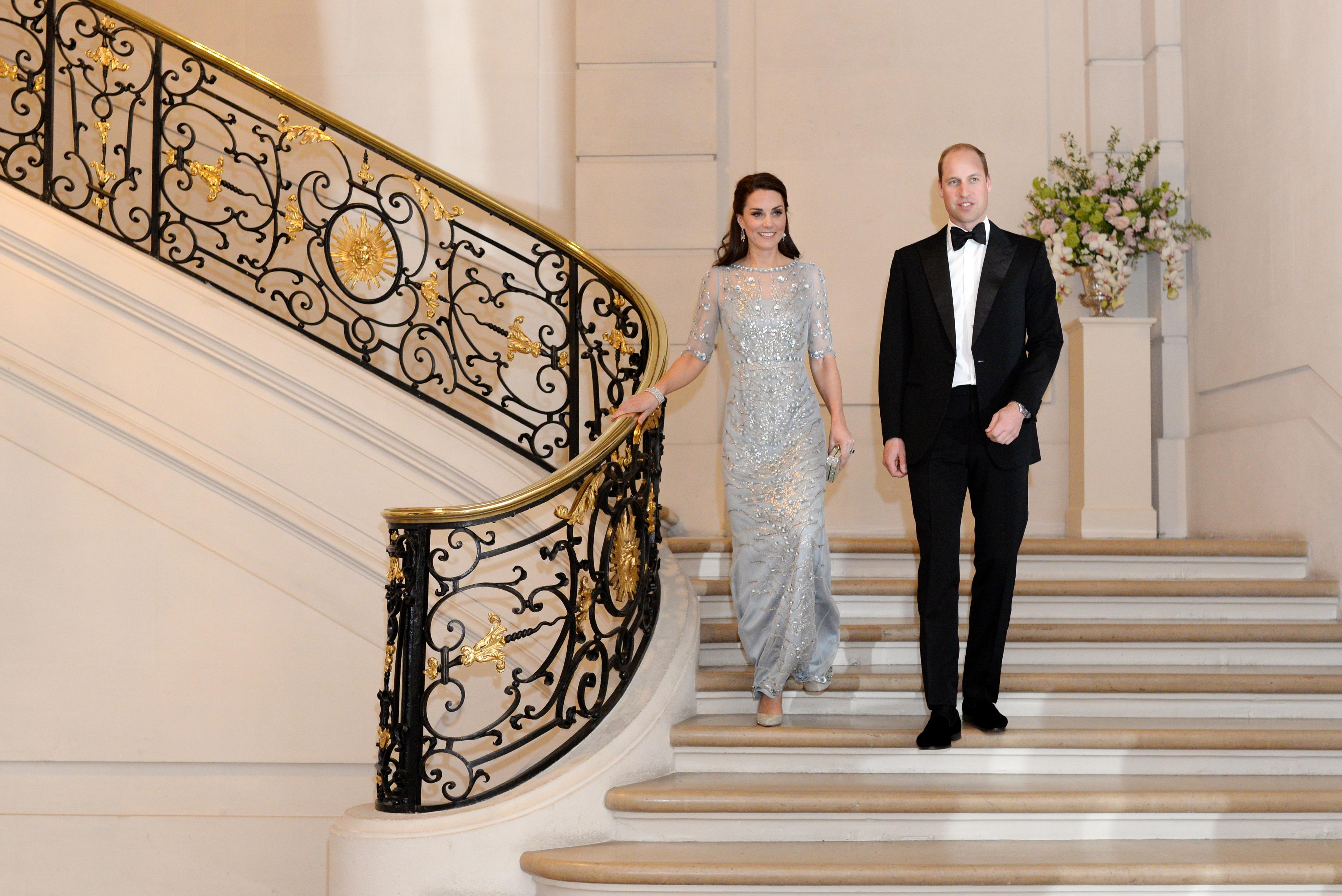 Duke And Duchess At British Embassy Duke And Duchess Of Cambridge Visit Paris Pictures Cbs