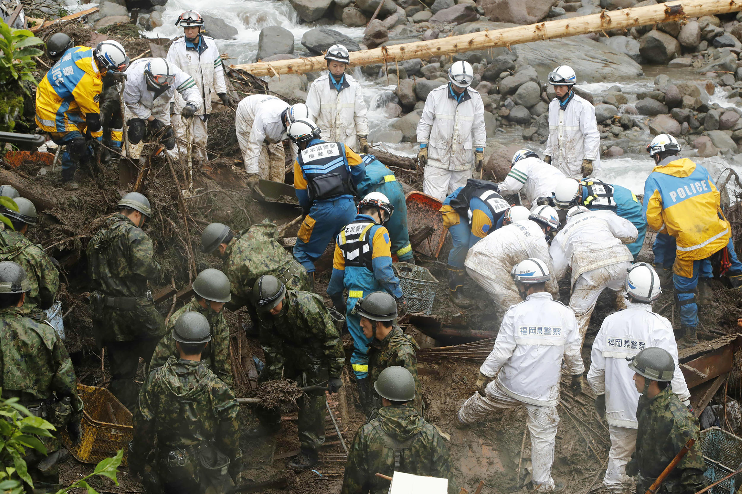 Japan flooding in Kyushu, Fukuoka and Asakura leaves dead and missing