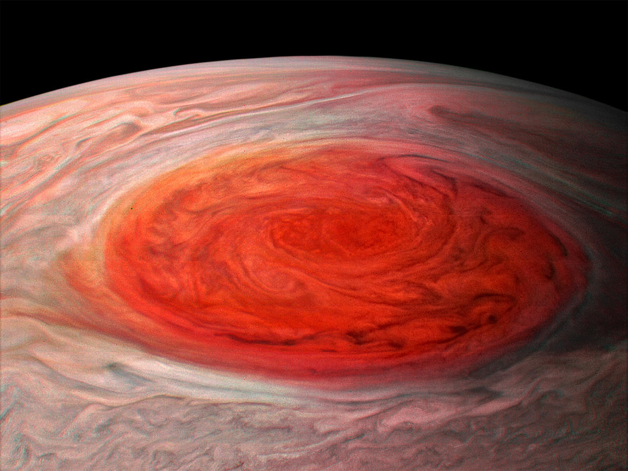 Ovals Jupiters Great Red Spot Pictures Cbs News