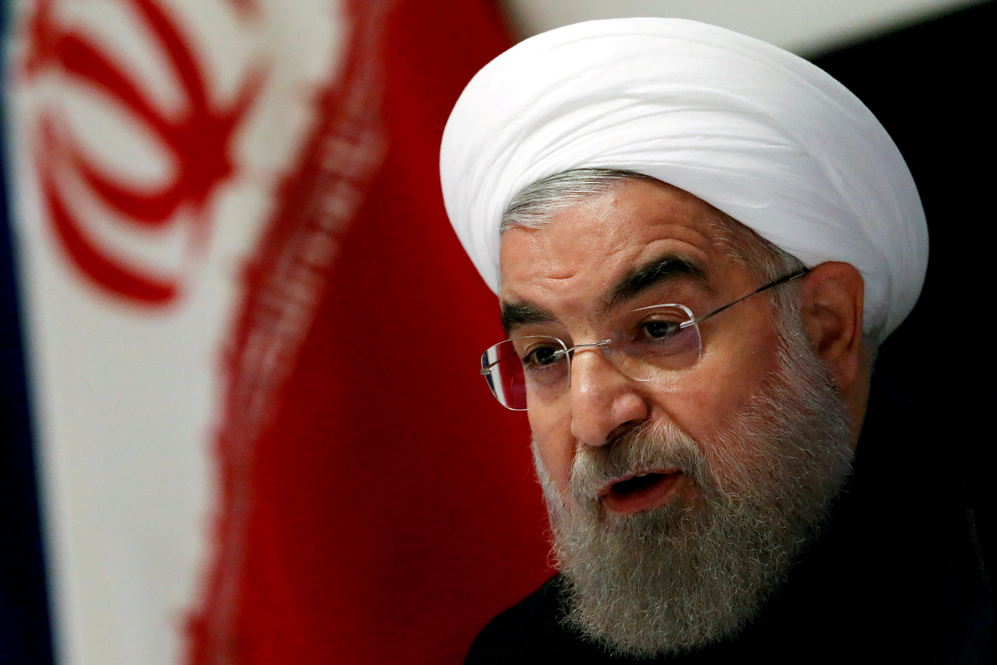 Iran president vows to "stand up to" U.S. over sanctions