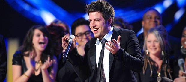 Lee DeWyze on American Idol finale, May 26, 2010.