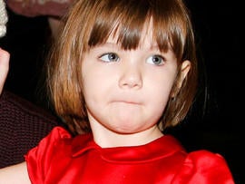 Suri Cruise at the New York City Ballet's "Nutcracker" on December 14, 2008 in New York City.