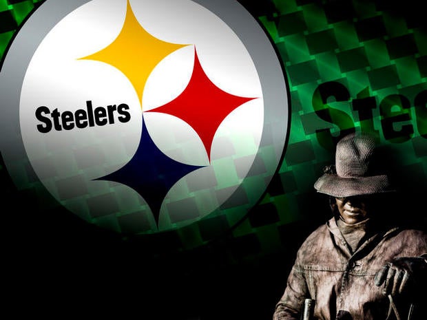steelworker over Steelers logo