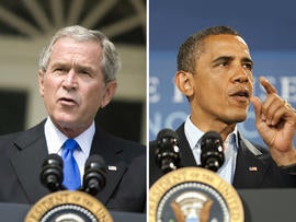 US President Barack Obama speaks during the rural economic forum at Northeast Iowa Community college in Peosta, Iowa, August 16, 2011, as US President Barack Obama arrives during his three-day bus tour in the Midwest centering on ways to grow the economy. AFP PHOTO/Jim WATSON (Photo credit should read JIM WATSON/AFP/Getty Images)
