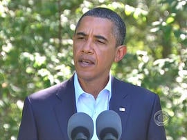 Obama sends a message to Libyan rebels