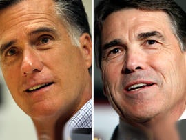 Mitt Romney and Rick Perry