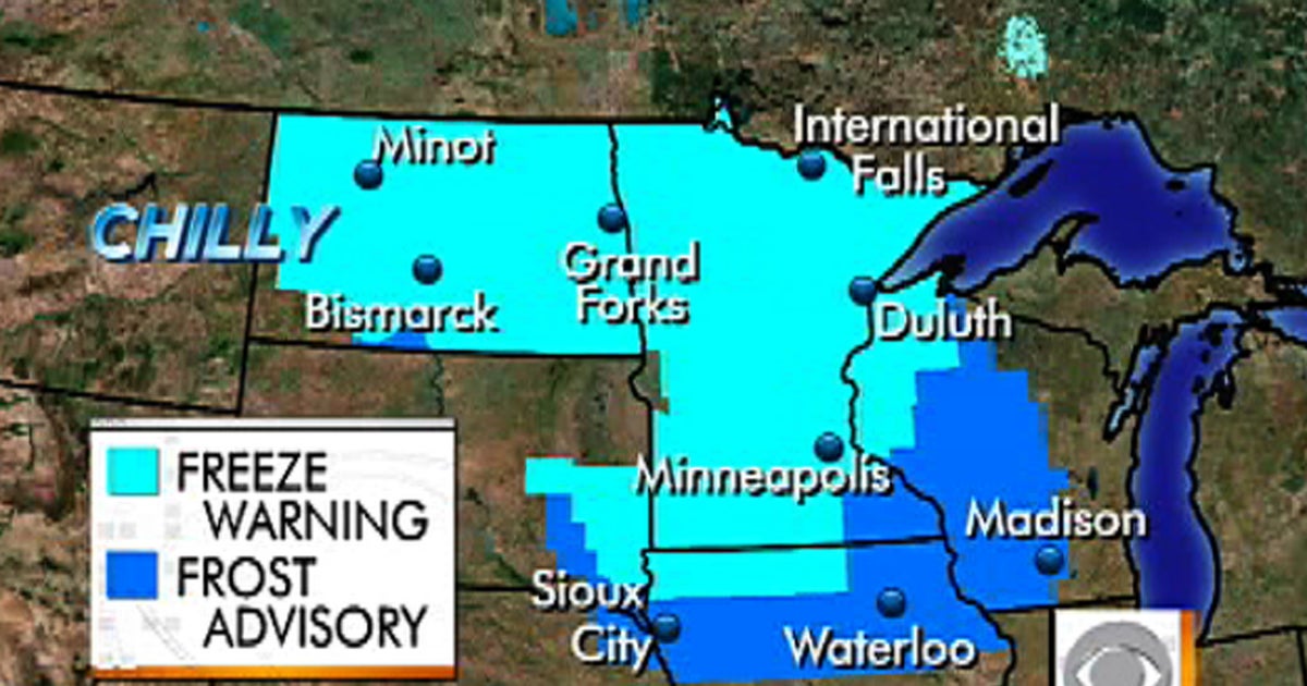 Frost advisory in effect for Midwest Videos CBS News