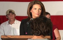 Occupy Wall Street protesters crash Bachmann event
