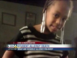 student allergy death