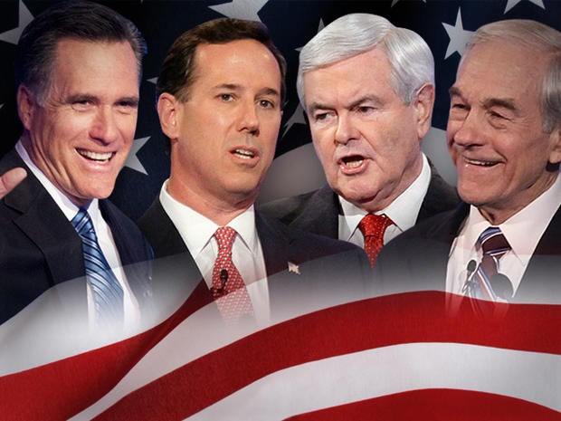 Newt Gingrich, Ron Paul, Mitt Romney, Rick Santorum