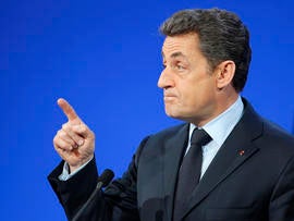 French President Nicolas Sarkozy
