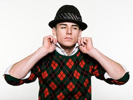 cocky, narcissistic, narcissism, arrogant, guy, man, stylish, stock, 4x3, hat, fedora