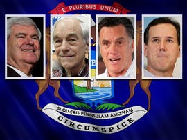 Newt Gingrich, Ron Paul, Mitt Romney, Rick Santorum
