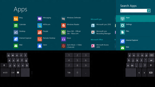 This quirky split keyboard works best with thumbs. Think: tablet, held vertically with two hands.
