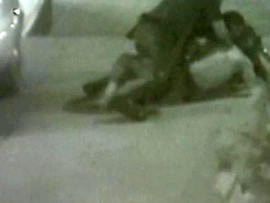 Graphic video of officers beating homeless man shown in Calif. court