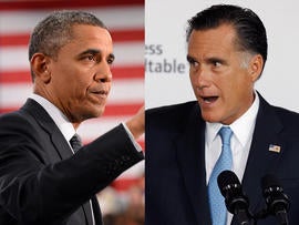 President Obama and Mitt Romney