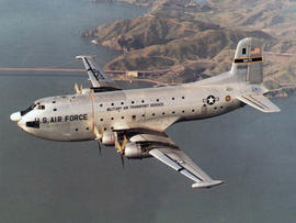 This image provided by the U.S. Air Force shows an undated photo of a C-124A Globemaster cargo aircraft similar to the plane that went down on the Colony Glacier in Alaska in 1952 killing all 52 people onboard.