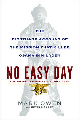 Book cover for "No Easy Day," a first-person account of the mission that killed Osama bin Laden.