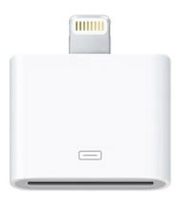 Apple's Lightning to 30-pin adapter.