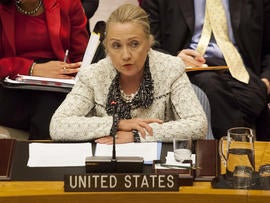 Hillary Clinton addresses the U.N. Security Council