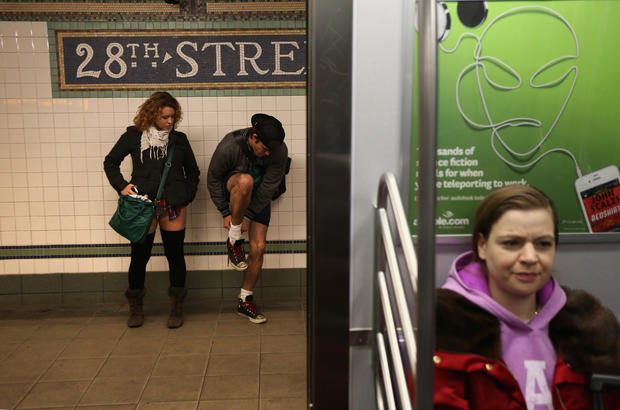 Riders Strip On Nyc Subways Photo 1 Pictures Cbs News