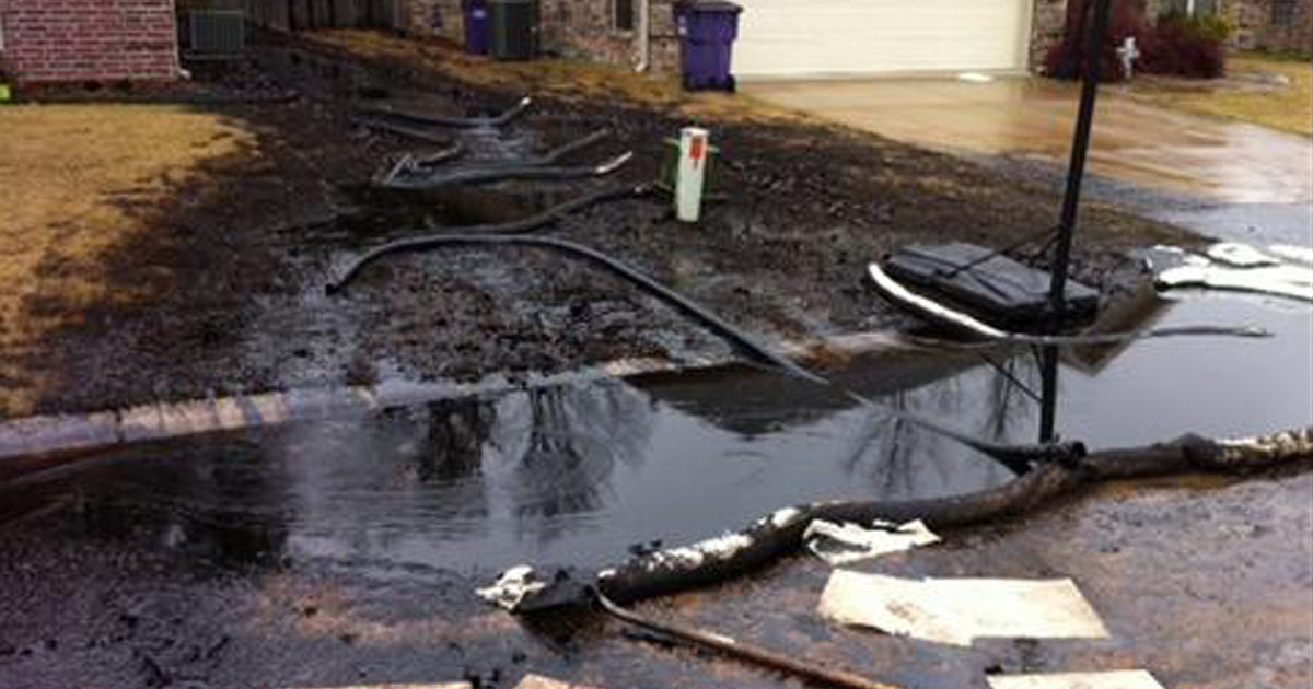 Homes evacuated after ExxonMobil oil pipeline spill in Arkansas CBS News