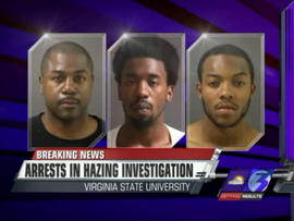 hazing two virginia univ sought rite initiation freshmen arrested killed three state after mckey benson deaths charged cory eriq teens