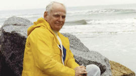 This undated photo provided by Mark Foley shows his father, Charles "Chuck" Foley. Chuck Foley, inventor of the iconic Twister game that launched decades of awkward social interactions at parties died Thursday, July 11, 2013, at a care facility in St. Louis Park, Minn, according to Mark Foley. He was 82.