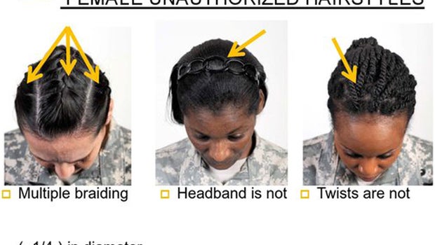 female military hair style
