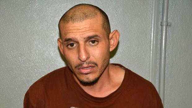Edgardo Martinez, 27, was being held on suspicion of armed robbery, kidnapping, first-degree burglary, theft of a firearm and credit card theft. - edgardo-martinez