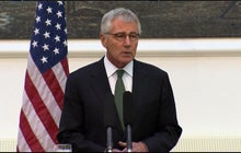 Chuck Hagel addresses the Luke Somers raid