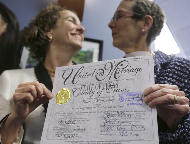 Texas Supreme Court Hears Case Challenging Benefits For Same Sex Couples Cbs News