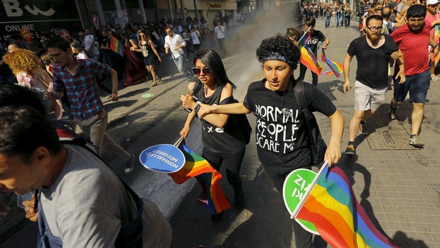 Police attack Muslim world's largest gay pride parade - CBS News