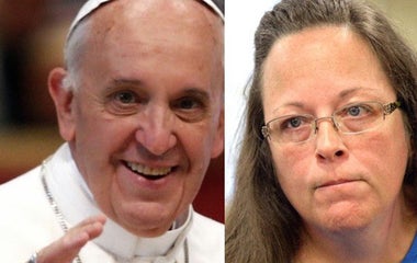 Kim Davis's lawyers say she met with Pope
