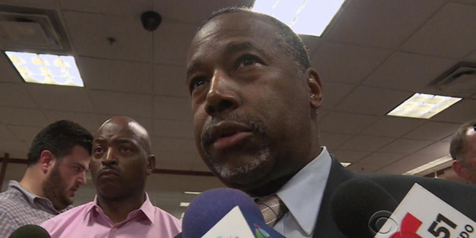 Republican presidential candidate Ben Carson is under fire Friday after it ...