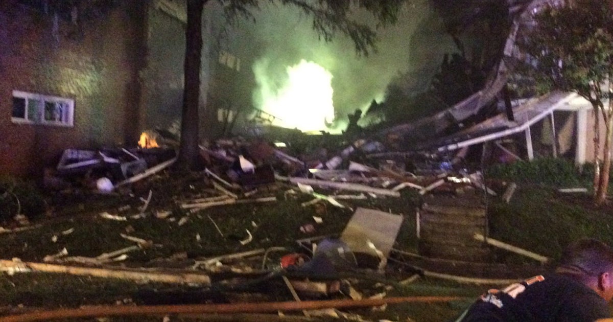 Huge fire follows possible explosion at Maryland apartment building