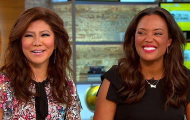Julie Chen and Aisha Tyler on Season 7 of "The Talk"
