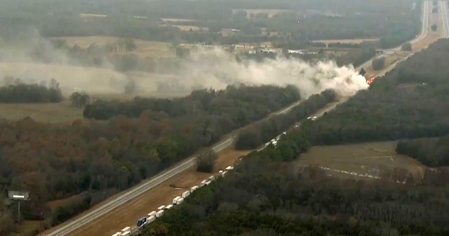 Rutherford County, Tennessee, truck crash leads to evacuations CBS News