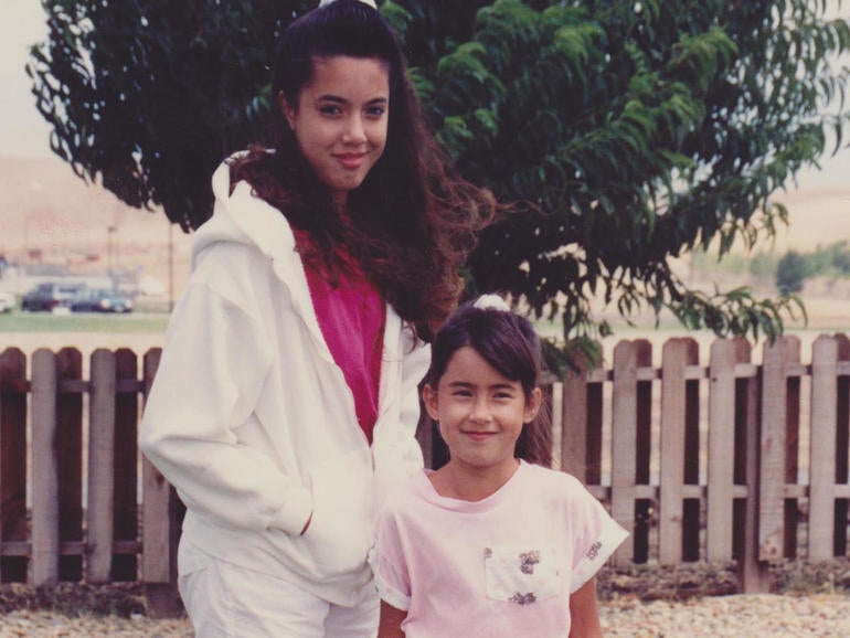 Tippy, left, and Jeanette as children