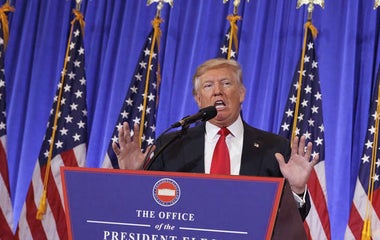 President-elect Trump is combative in news conference